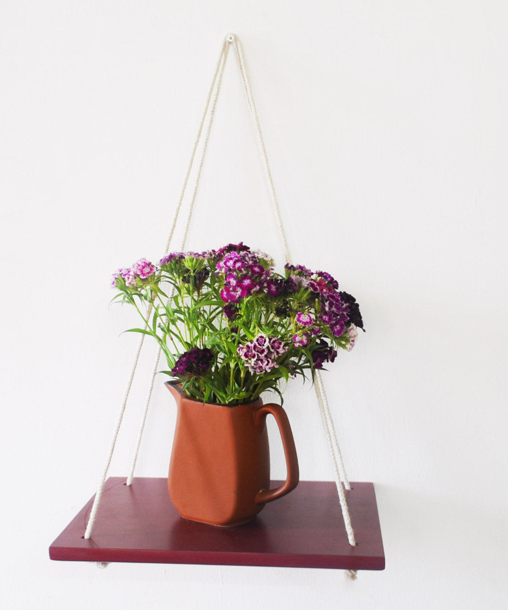 Paint It Red Hanging Shelf