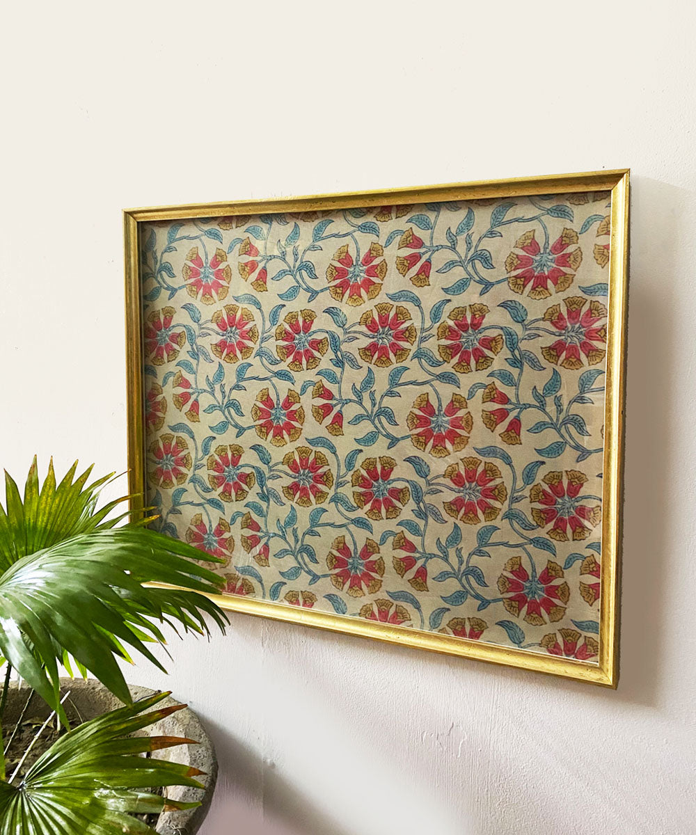 Indo Flower Gold Wall Art