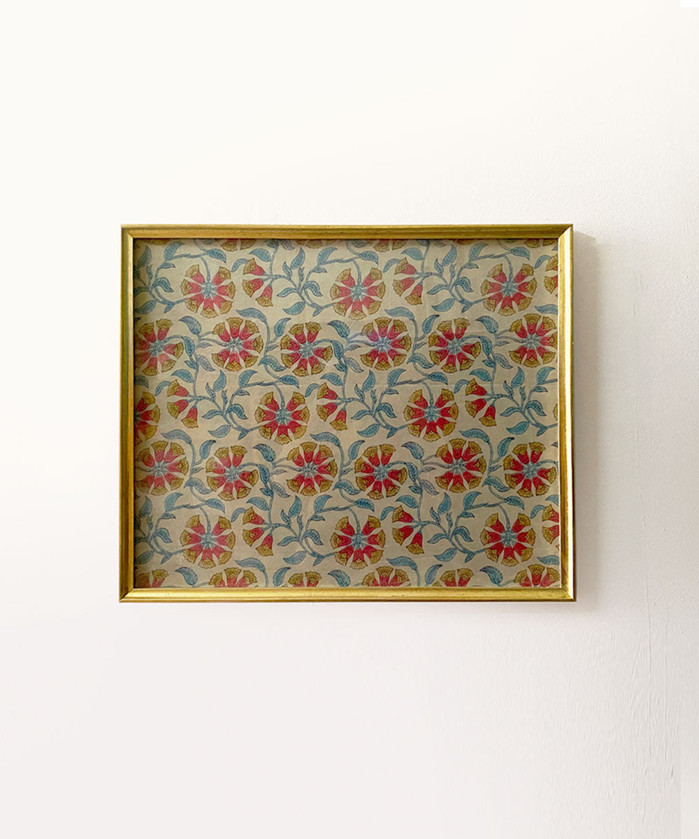 Indo Flower Gold Wall Art